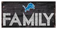 Detroit Lions 6" x 12" Family Sign