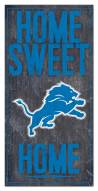 Detroit Lions 6" x 12" Home Sweet Home Sign