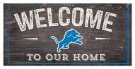Detroit Lions 6" x 12" Welcome Sign