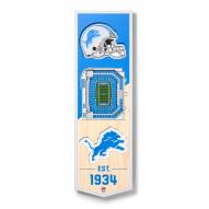 Detroit Lions 6" x 19" 3D Stadium Banner Wall Art