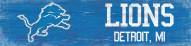 Detroit Lions 6" x 24" Team Name Sign