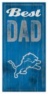 Detroit Lions Best Dad Sign