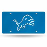 Detroit Lions Blue Laser Cut License Plate