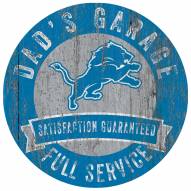 Detroit Lions Dad's Garage Sign