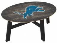 Detroit Lions Distressed Wood Coffee Table