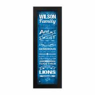 Detroit Lions Family Cheer Custom Print