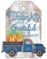Detroit Lions Gift Tag and Truck 11" x 19" Sign