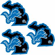 Detroit Lions Home State Decal - 3 Pack