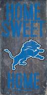Detroit Lions Home Sweet Home Wood Sign