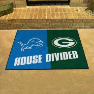 Detroit Lions/Green Bay Packers House Divided Mat