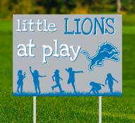 Detroit Lions Little Fans at Play 2-Sided Yard Sign