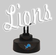 Detroit Lions Script Neon Desk Lamp