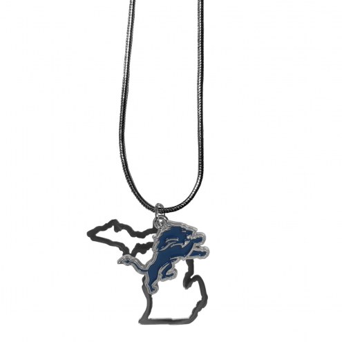 Detroit Lions State Charm Necklace