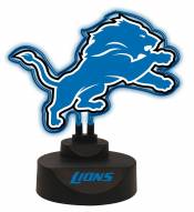 Detroit Lions Team Logo Neon Light