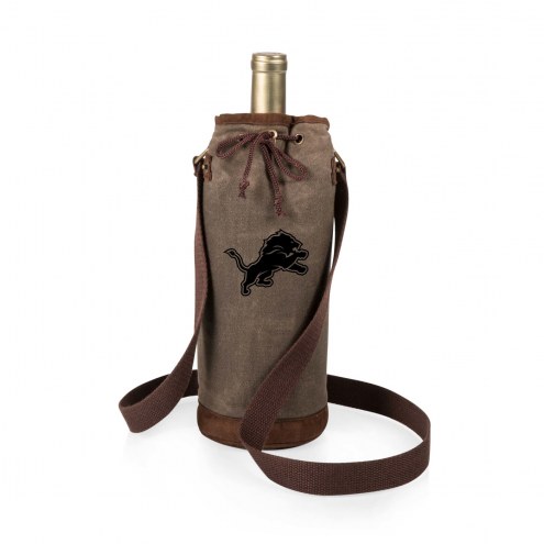 Detroit Lions Waxed Canvas Wine Tote