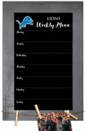 Detroit Lions Weekly Menu Chalkboard with Frame