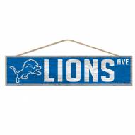 Detroit Lions Wood Avenue Sign
