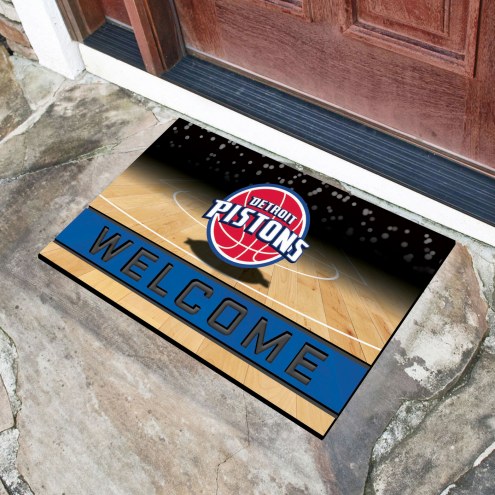 Detroit Pistons Crumb Rubber Door Mat