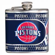 Detroit Pistons Hi-Def Stainless Steel Flask