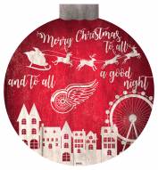 Detroit Red Wings 12" Christmas Village Wall Art
