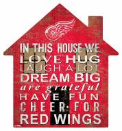 Detroit Red Wings 12" House Sign