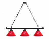 Detroit Red Wings 3 Shade Pool Table Light