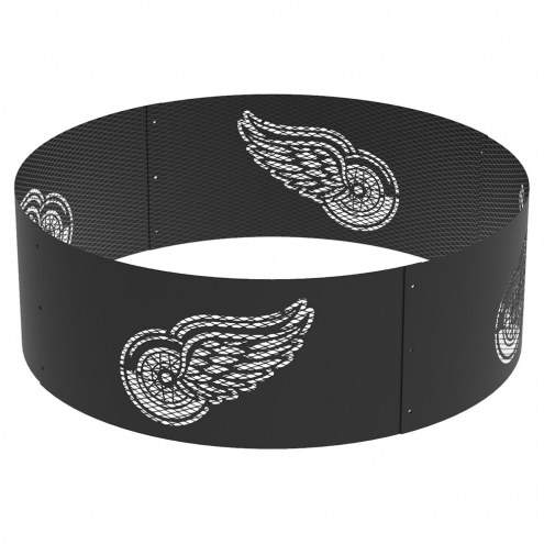 Detroit Red Wings 36&quot; Round Steel Fire Ring