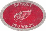 Detroit Red Wings 46" Team Color Oval Sign