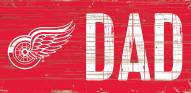 Detroit Red Wings 6" x 12" Dad Sign