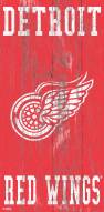 Detroit Red Wings 6" x 12" Heritage Logo Sign