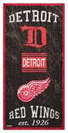 Detroit Red Wings 6" x 12" Heritage Sign