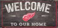 Detroit Red Wings 6" x 12" Welcome Sign