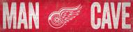Detroit Red Wings 6" x 24" Man Cave Sign