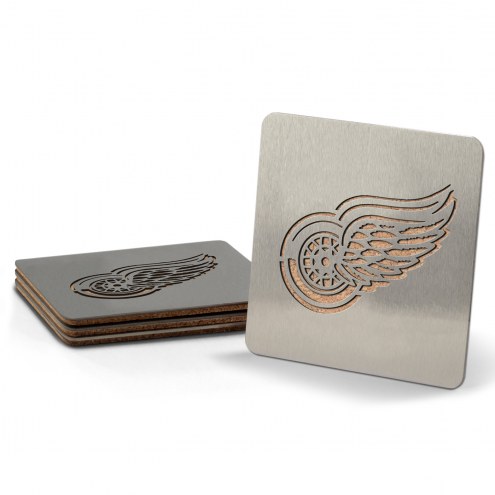 Detroit Red Wings Boasters Stainless Steel Coasters - Set of 4