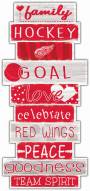 Detroit Red Wings Celebrations Stack Sign