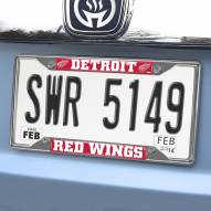 Detroit Red Wings Chrome Metal License Plate Frame