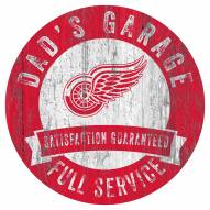 Detroit Red Wings Dad's Garage Sign