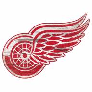 Detroit Red Wings Distressed Logo Cutout Sign