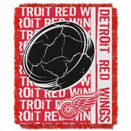 Detroit Red Wings Double Play Woven Throw Blanket