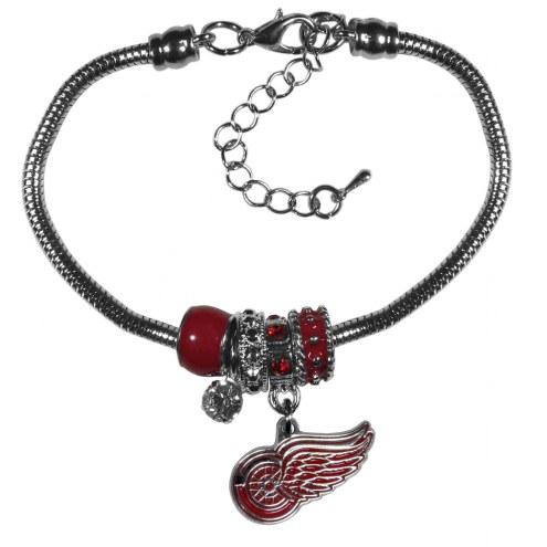 Detroit Red Wings Euro Bead Bracelet