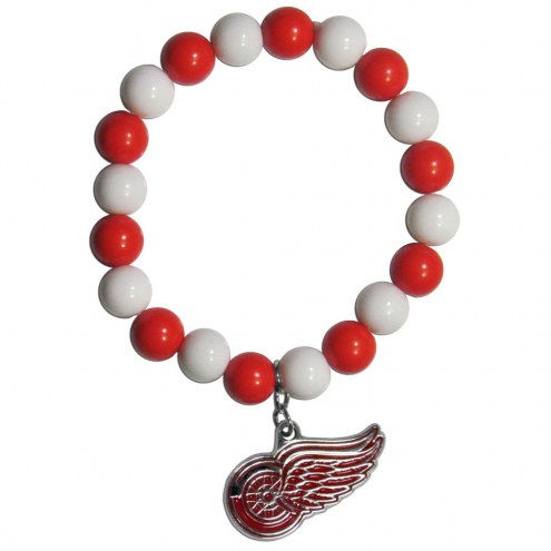 Detroit Red Wings Fan Bead Bracelet