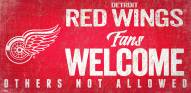 Detroit Red Wings Fans Welcome Sign