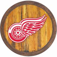 Detroit Red Wings "Faux" Barrel Top Sign