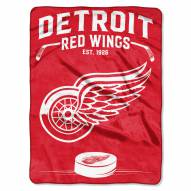 Detroit Red Wings Inspired Plush Raschel Blanket