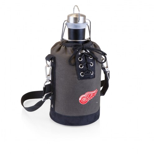 Detroit Red Wings Insulated Growler Tote with 64 oz. Stainless Steel Growler