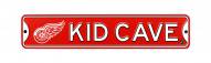 Detroit Red Wings Kid Cave Street Sign
