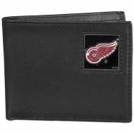 Detroit Red Wings Leather Bi-fold Wallet in Gift Box