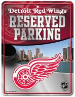 Detroit Red Wings Metal Parking Sign