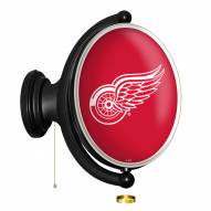 Detroit Red Wings Oval Rotating Lighted Wall Sign