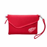 Detroit Red Wings Pebble Fold Over Purse